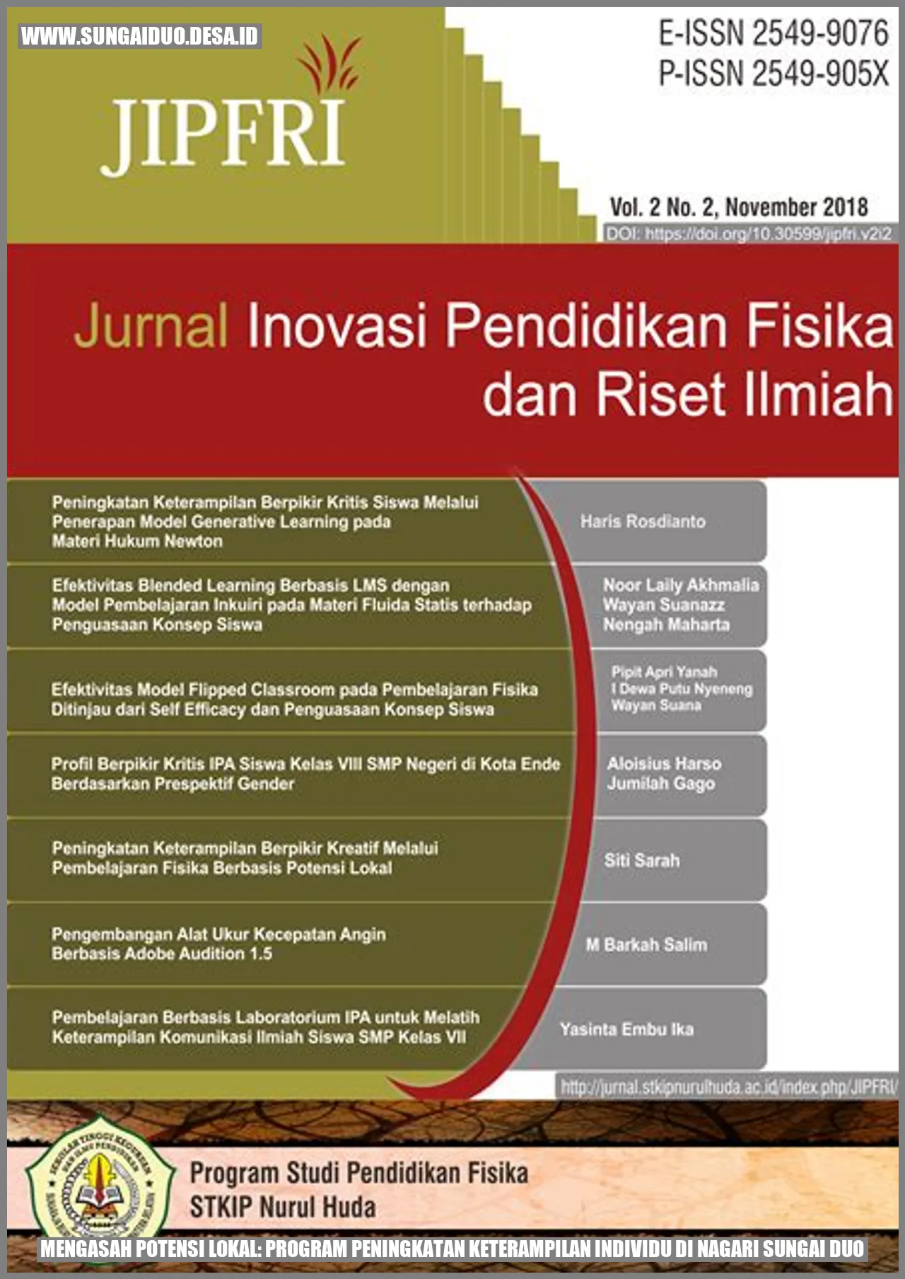 Potensi Lokal di Nagari Sungai Duo