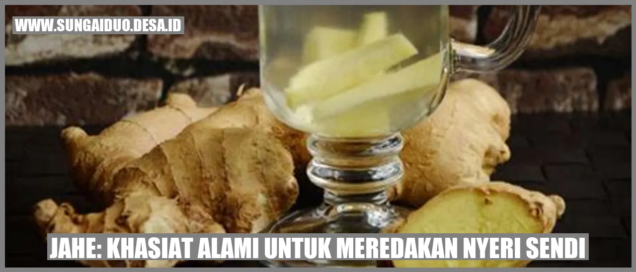 Jahe: Khasiat Alami untuk Meredakan Nyeri Sendi