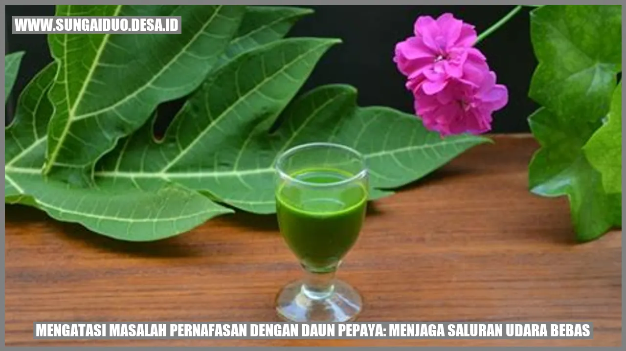 Daun Pepaya untuk Mengatasi Batuk