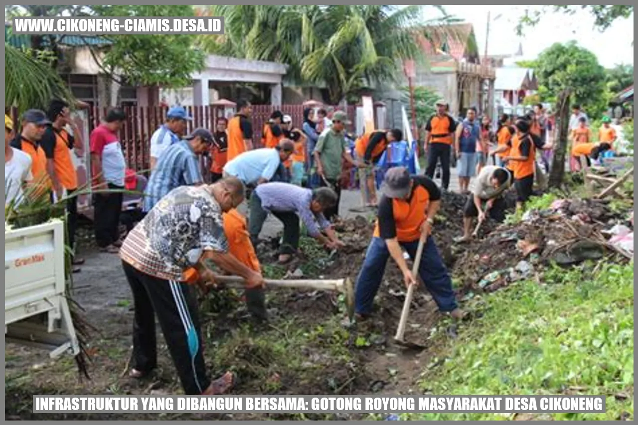 Gambar Infrastruktur yang Dibangun Bersama: Gotong Royong Masyarakat Desa Cikoneng