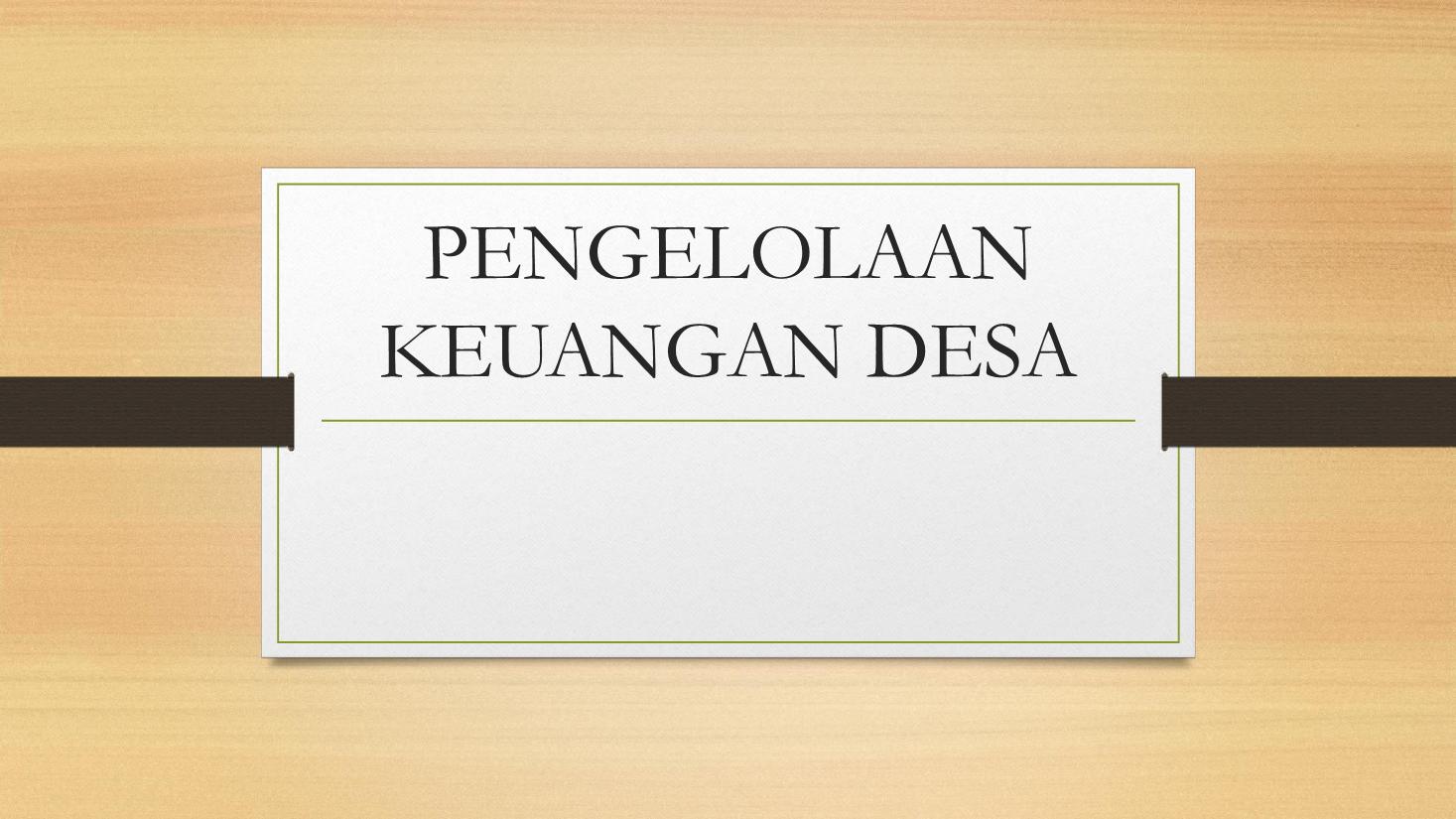 Pengelolaan Keuangan untuk Kelompok Tani di Desa Bendasari