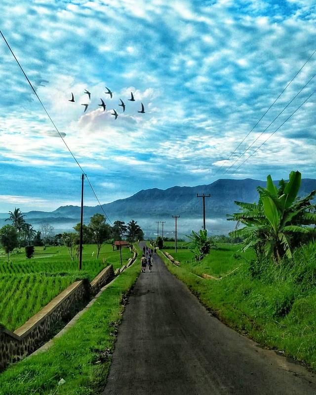 Suasana Pagi Hari di Desa Bendasari